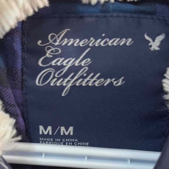 American Eagle Outfitters Women’s Puffer Vest Size Medium Faux Fur Hooded - Picture 5 of 8